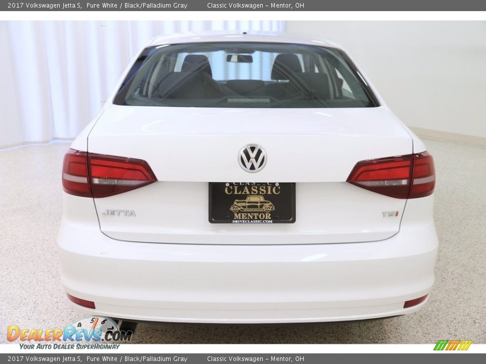 2017 Volkswagen Jetta S Pure White / Black/Palladium Gray Photo #18