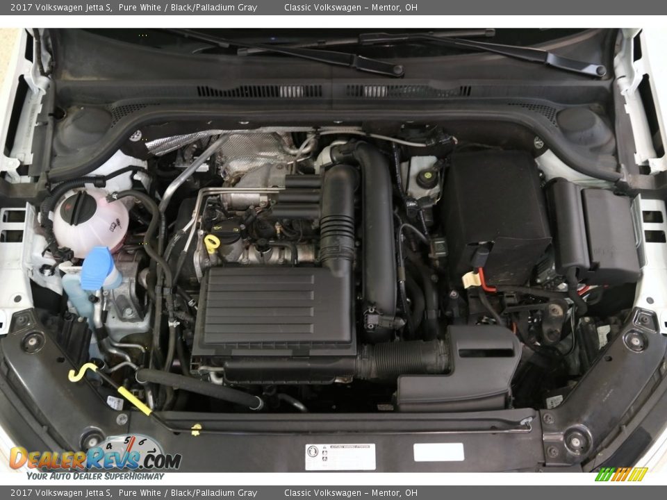 2017 Volkswagen Jetta S Pure White / Black/Palladium Gray Photo #19