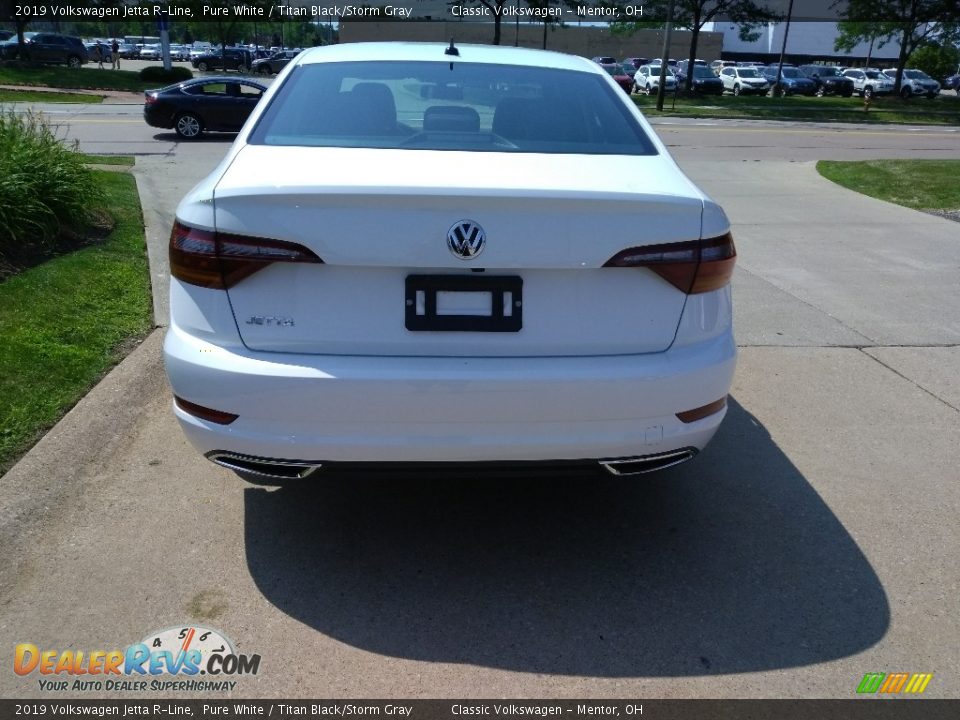 2019 Volkswagen Jetta R-Line Pure White / Titan Black/Storm Gray Photo #5