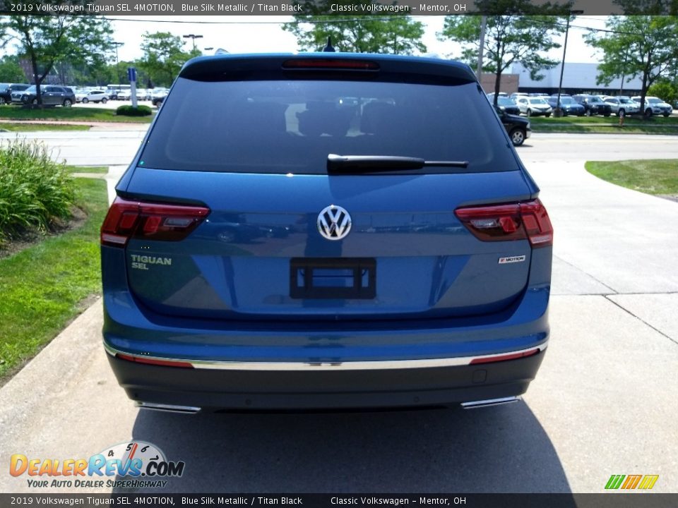 2019 Volkswagen Tiguan SEL 4MOTION Blue Silk Metallic / Titan Black Photo #4