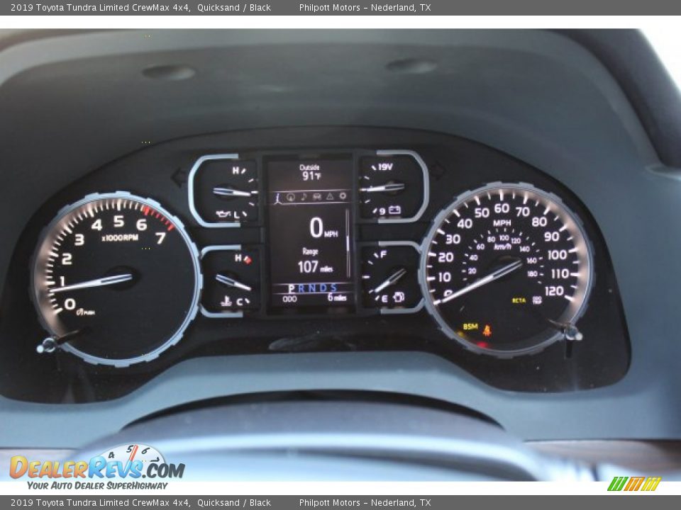 2019 Toyota Tundra Limited CrewMax 4x4 Quicksand / Black Photo #14