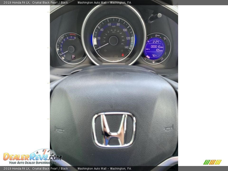 2019 Honda Fit LX Crystal Black Pearl / Black Photo #29
