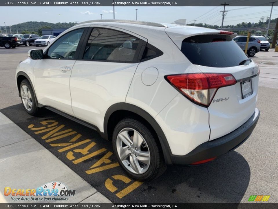 2019 Honda HR-V EX AWD Platinum White Pearl / Gray Photo #5