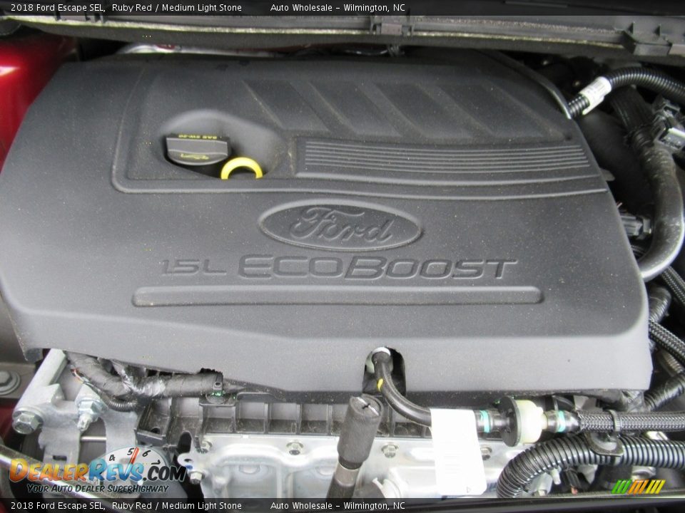 2018 Ford Escape SEL Ruby Red / Medium Light Stone Photo #6