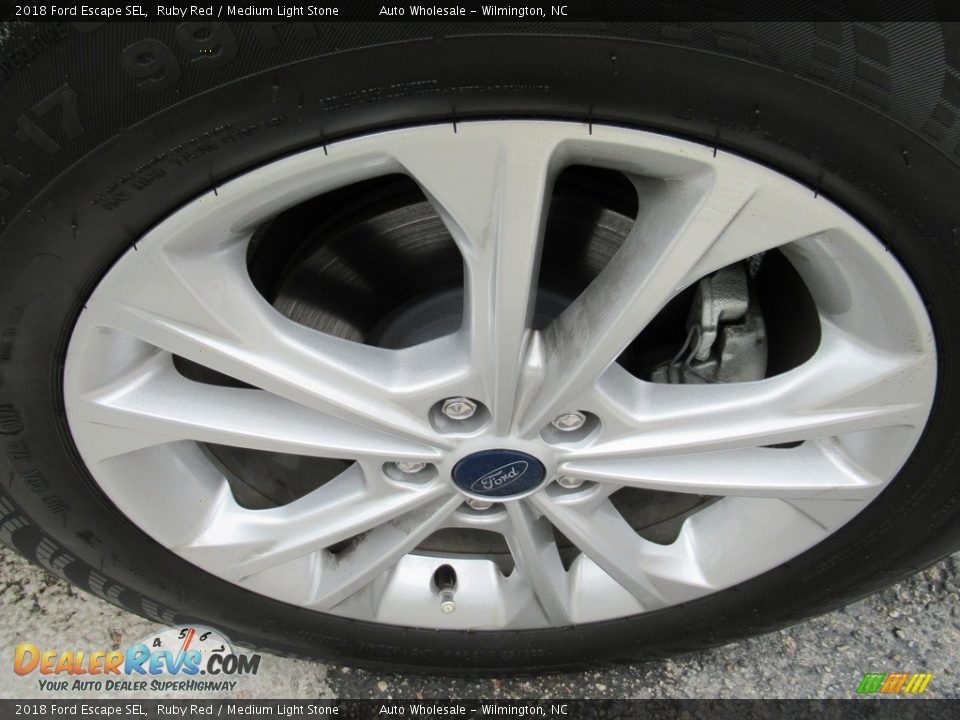 2018 Ford Escape SEL Ruby Red / Medium Light Stone Photo #7