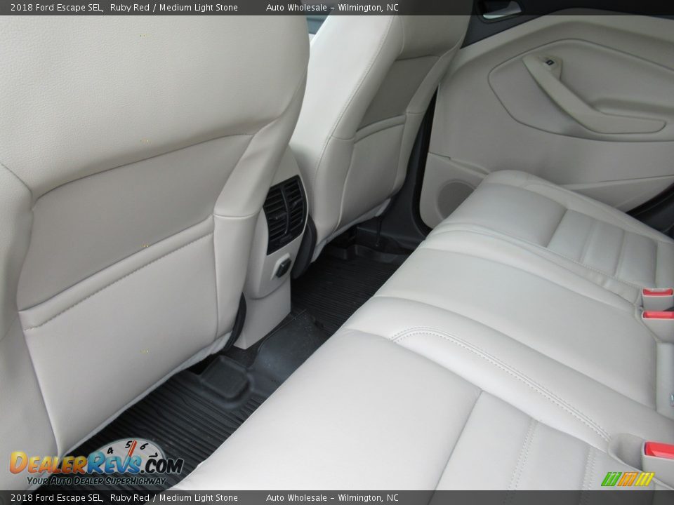 2018 Ford Escape SEL Ruby Red / Medium Light Stone Photo #11