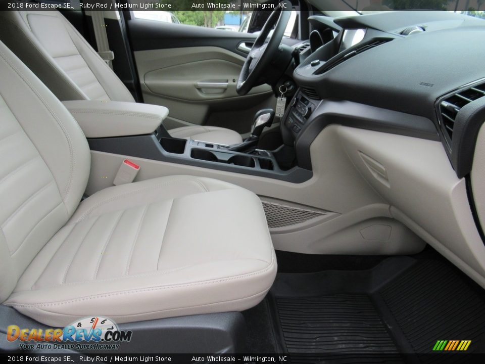 2018 Ford Escape SEL Ruby Red / Medium Light Stone Photo #12
