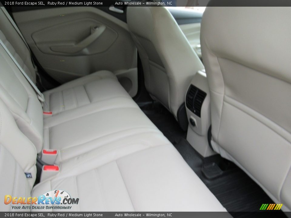 2018 Ford Escape SEL Ruby Red / Medium Light Stone Photo #13