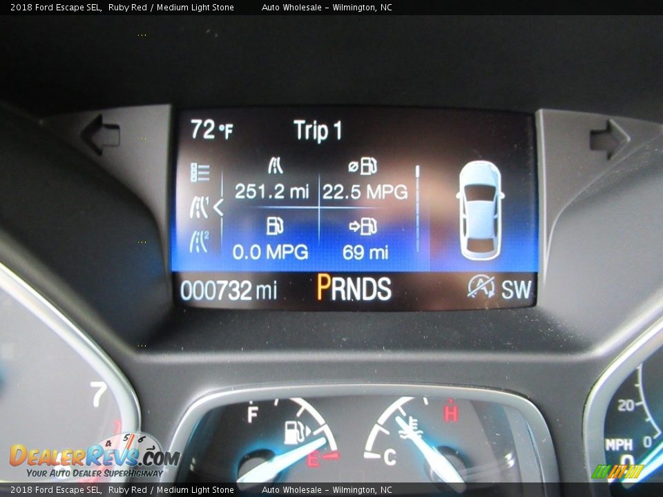 2018 Ford Escape SEL Ruby Red / Medium Light Stone Photo #15