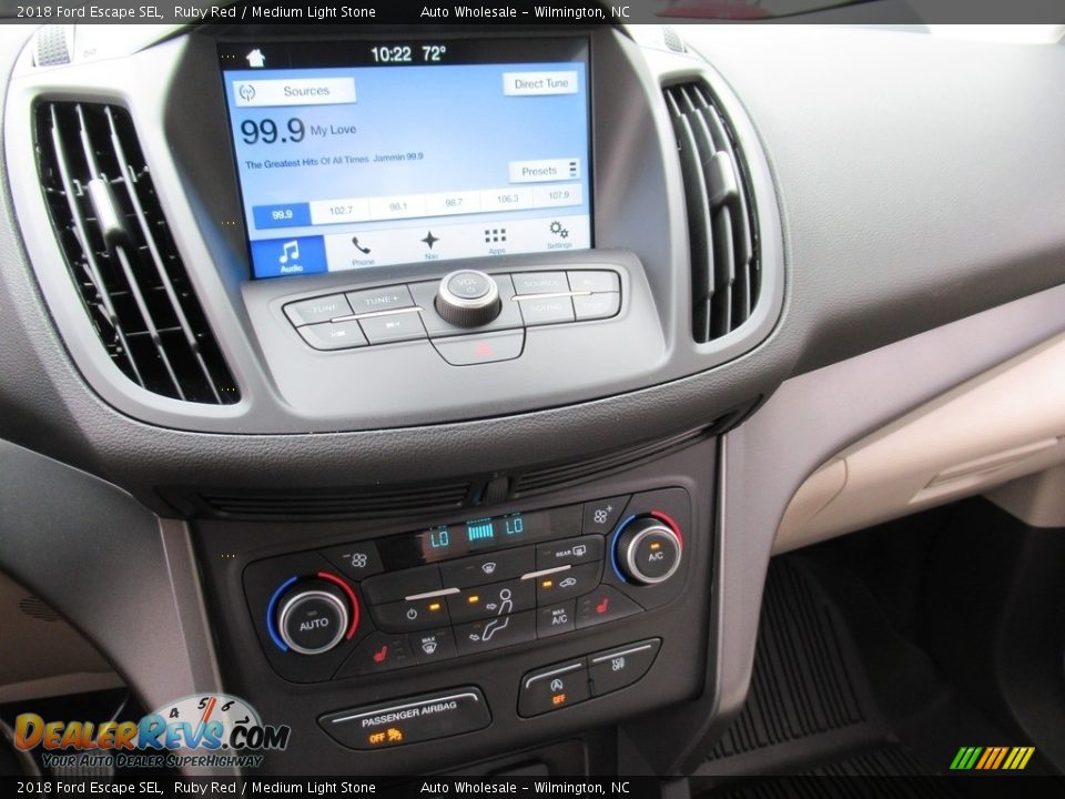 2018 Ford Escape SEL Ruby Red / Medium Light Stone Photo #17