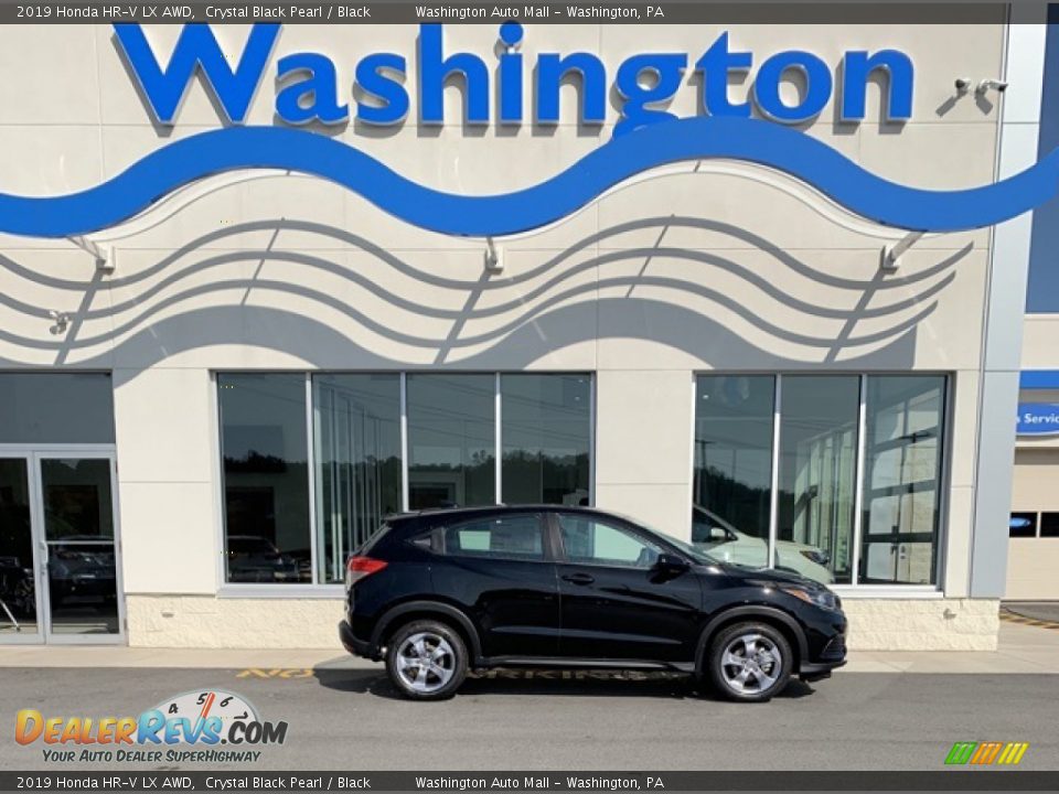 2019 Honda HR-V LX AWD Crystal Black Pearl / Black Photo #1