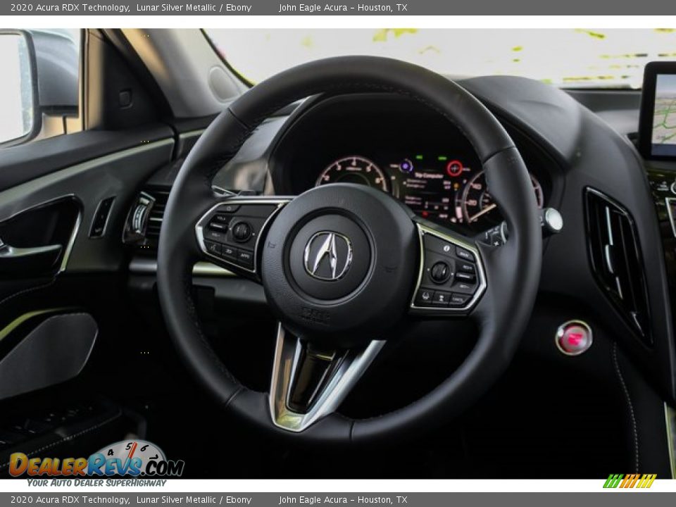 2020 Acura RDX Technology Lunar Silver Metallic / Ebony Photo #28