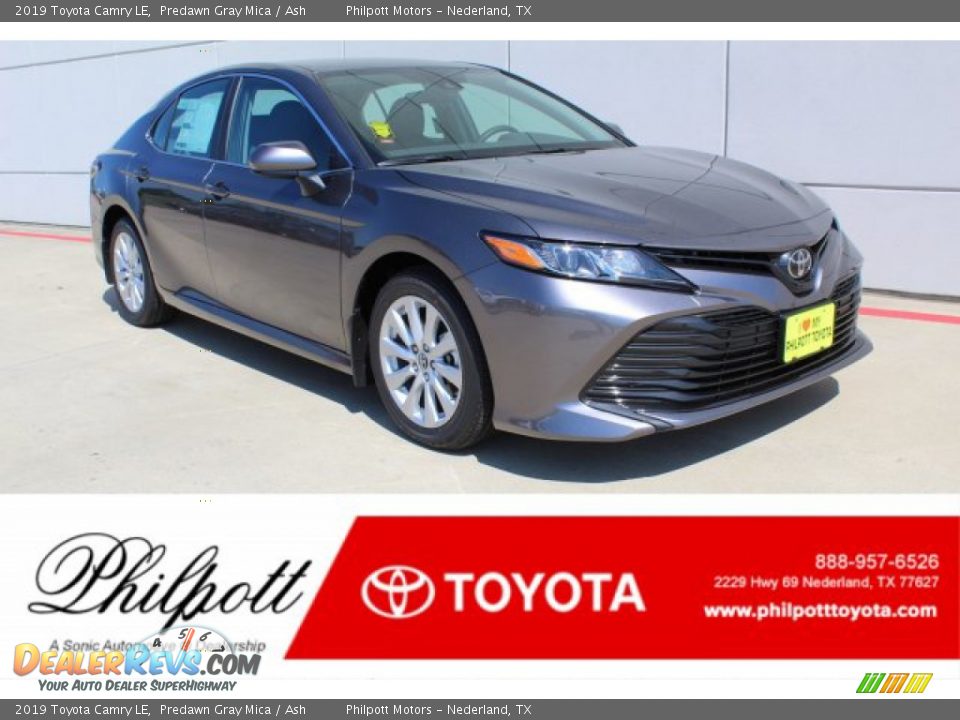 2019 Toyota Camry LE Predawn Gray Mica / Ash Photo #1