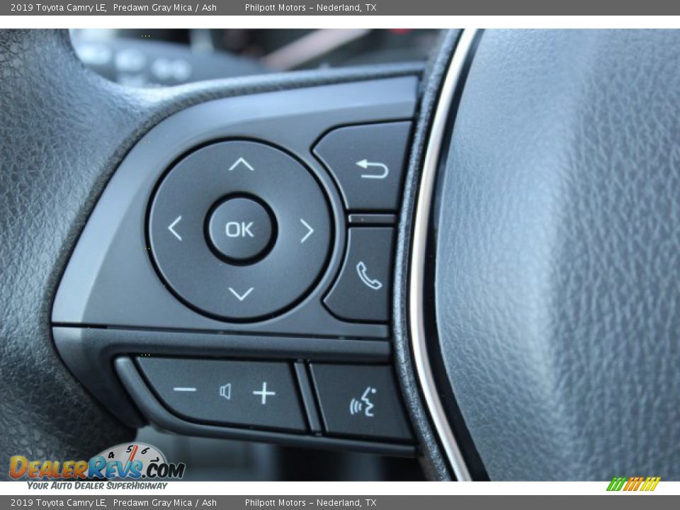 2019 Toyota Camry LE Predawn Gray Mica / Ash Photo #13