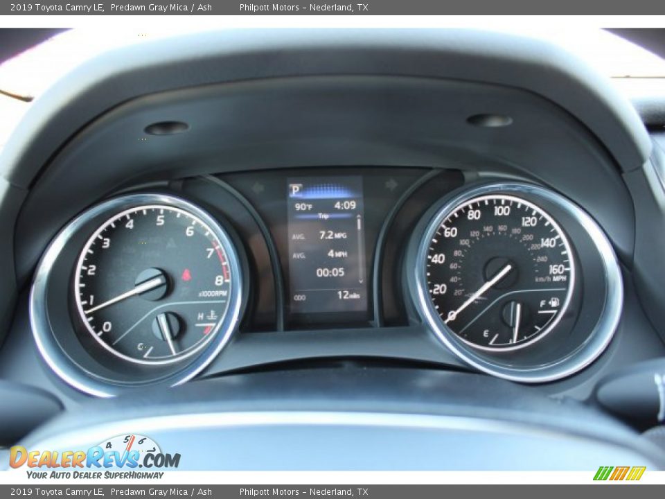 2019 Toyota Camry LE Predawn Gray Mica / Ash Photo #15