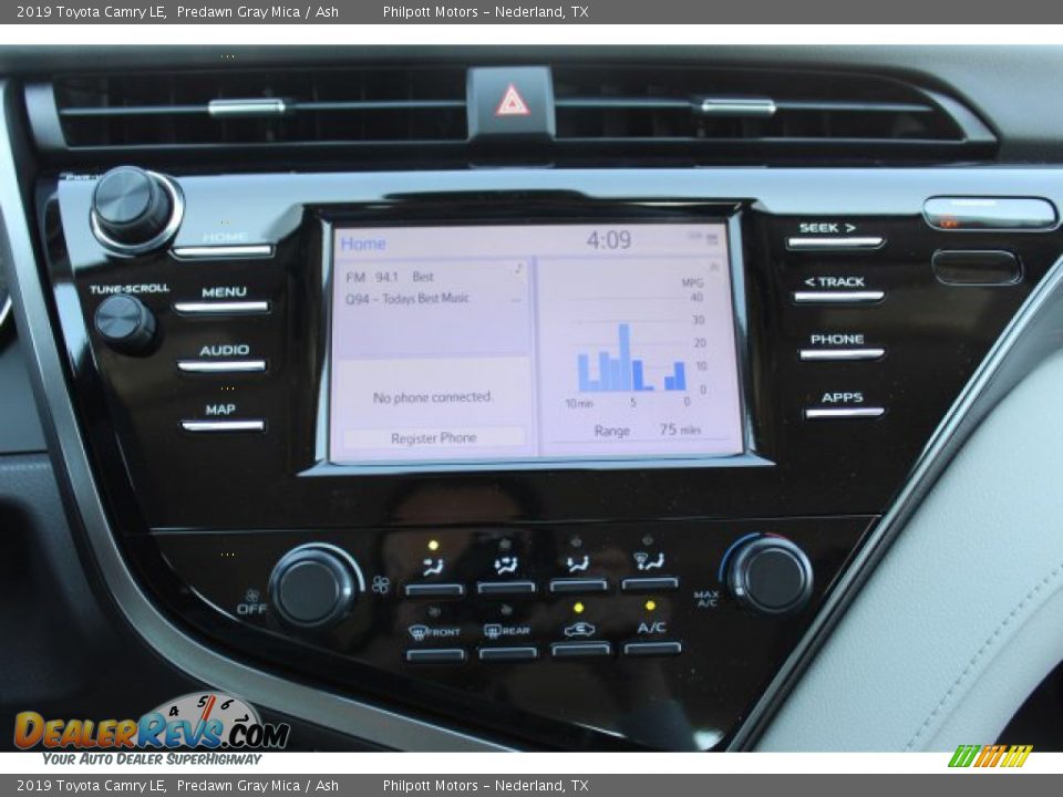 2019 Toyota Camry LE Predawn Gray Mica / Ash Photo #17