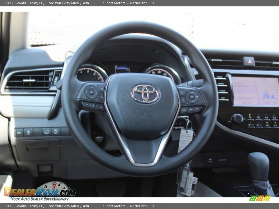 2019 Toyota Camry LE Predawn Gray Mica / Ash Photo #24