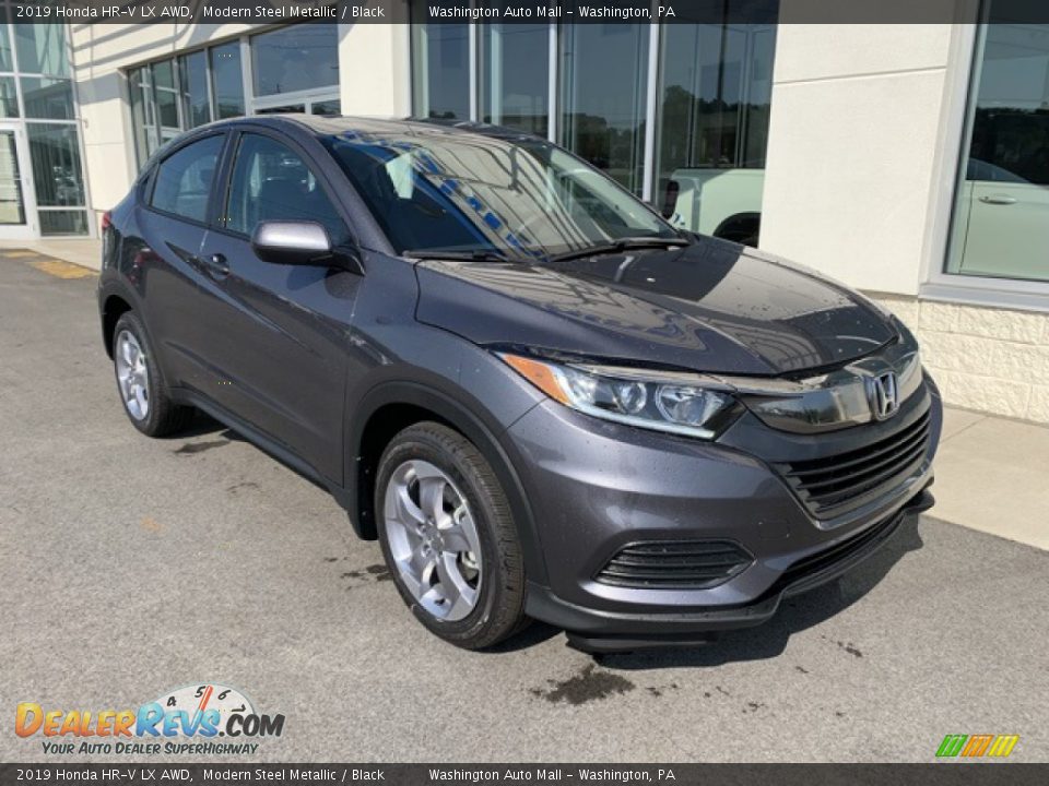 2019 Honda HR-V LX AWD Modern Steel Metallic / Black Photo #2