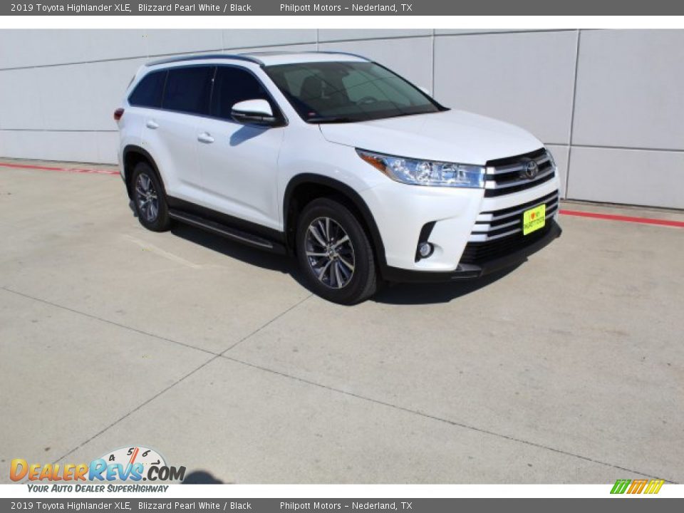 2019 Toyota Highlander XLE Blizzard Pearl White / Black Photo #2