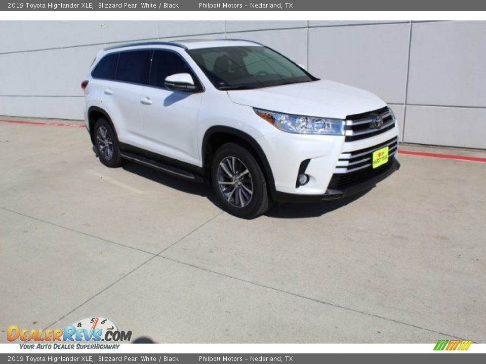 2019 Toyota Highlander XLE Blizzard Pearl White / Black Photo #3