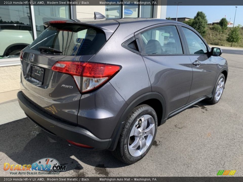 2019 Honda HR-V LX AWD Modern Steel Metallic / Black Photo #7