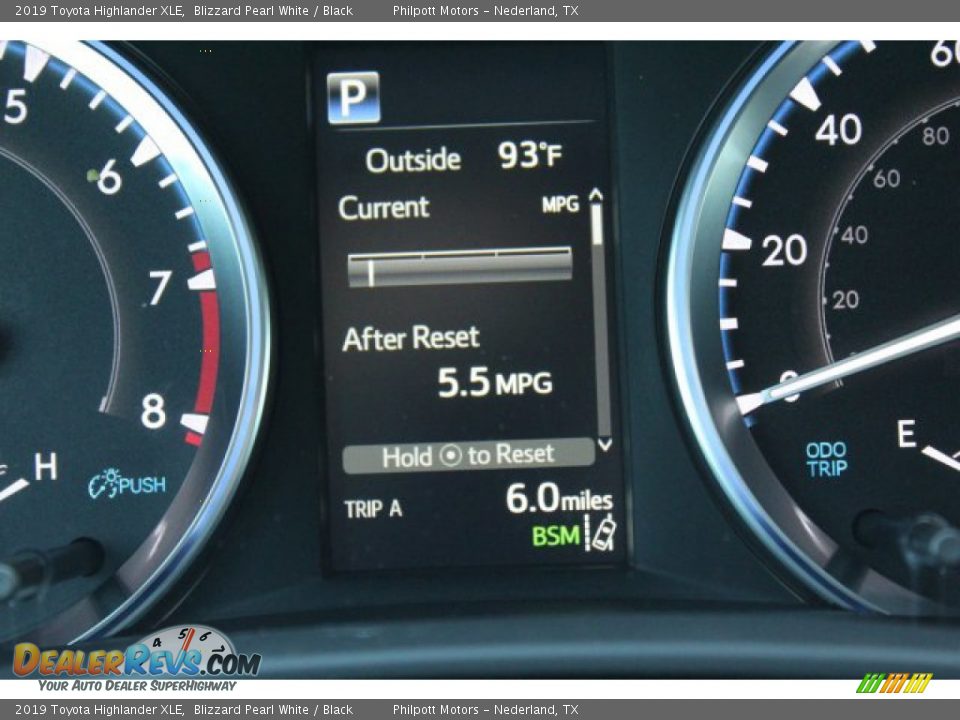 2019 Toyota Highlander XLE Blizzard Pearl White / Black Photo #16