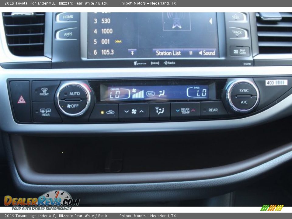 2019 Toyota Highlander XLE Blizzard Pearl White / Black Photo #18