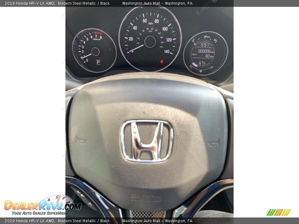 2019 Honda HR-V LX AWD Modern Steel Metallic / Black Photo #30
