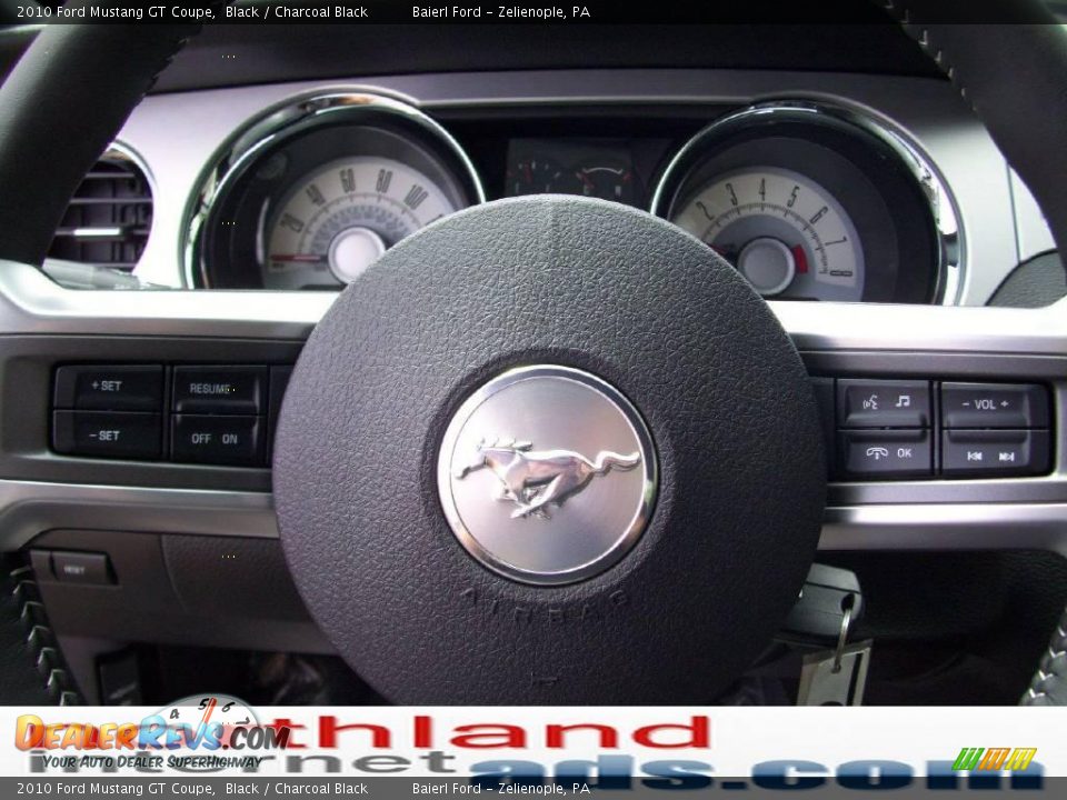 2010 Ford Mustang GT Coupe Black / Charcoal Black Photo #17