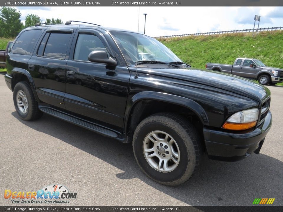 2003 Dodge Durango SLT 4x4 Black / Dark Slate Gray Photo #2