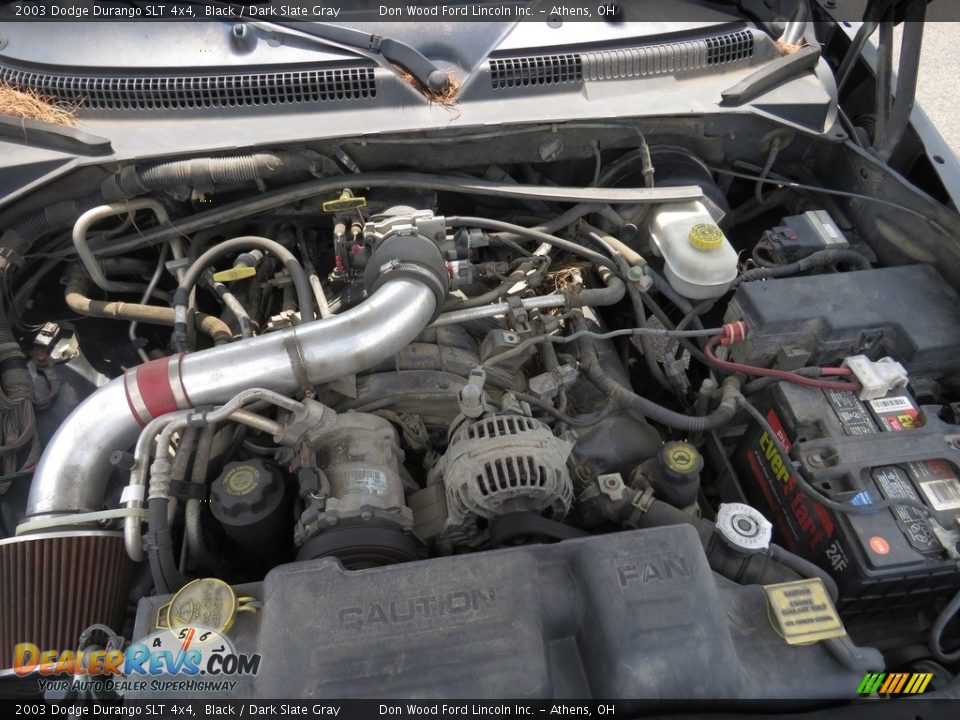 2003 Dodge Durango SLT 4x4 Black / Dark Slate Gray Photo #6