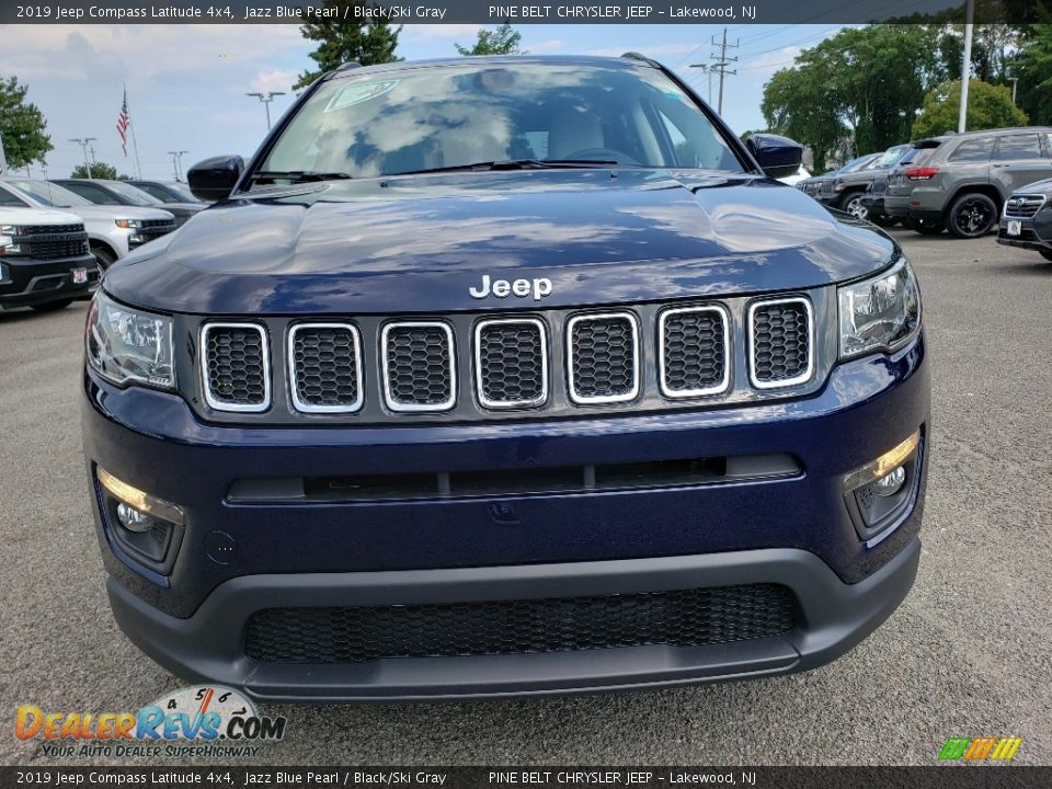 2019 Jeep Compass Latitude 4x4 Jazz Blue Pearl / Black/Ski Gray Photo #2