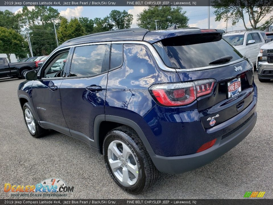 2019 Jeep Compass Latitude 4x4 Jazz Blue Pearl / Black/Ski Gray Photo #3