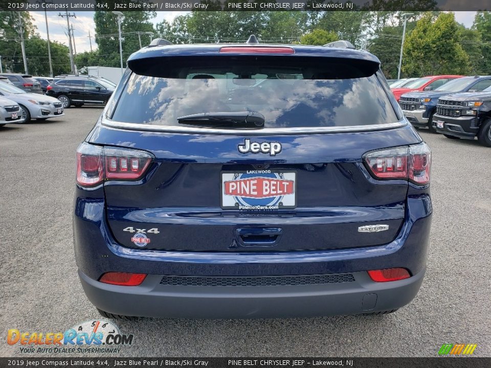 2019 Jeep Compass Latitude 4x4 Jazz Blue Pearl / Black/Ski Gray Photo #4