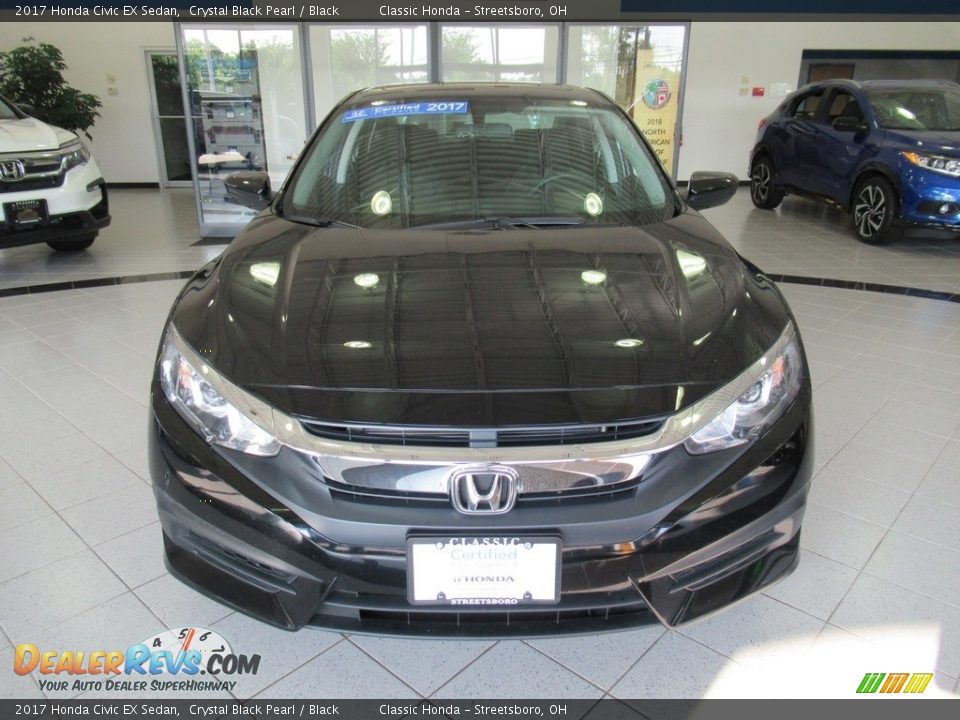 2017 Honda Civic EX Sedan Crystal Black Pearl / Black Photo #2