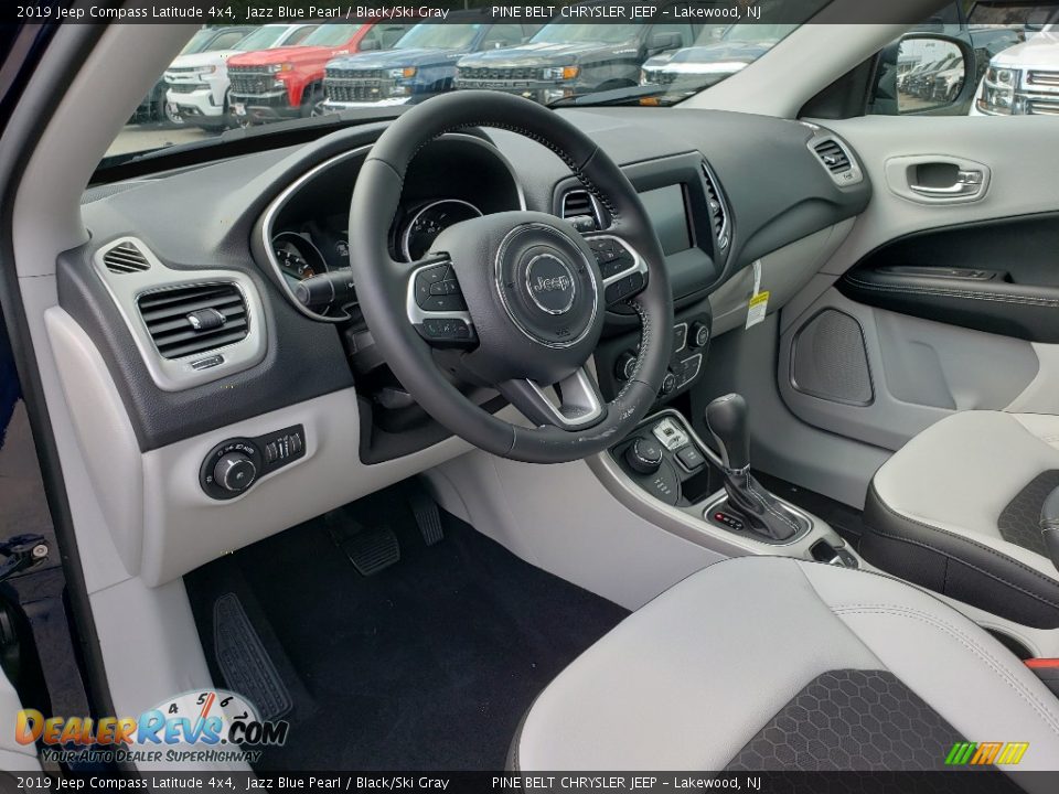 2019 Jeep Compass Latitude 4x4 Jazz Blue Pearl / Black/Ski Gray Photo #6