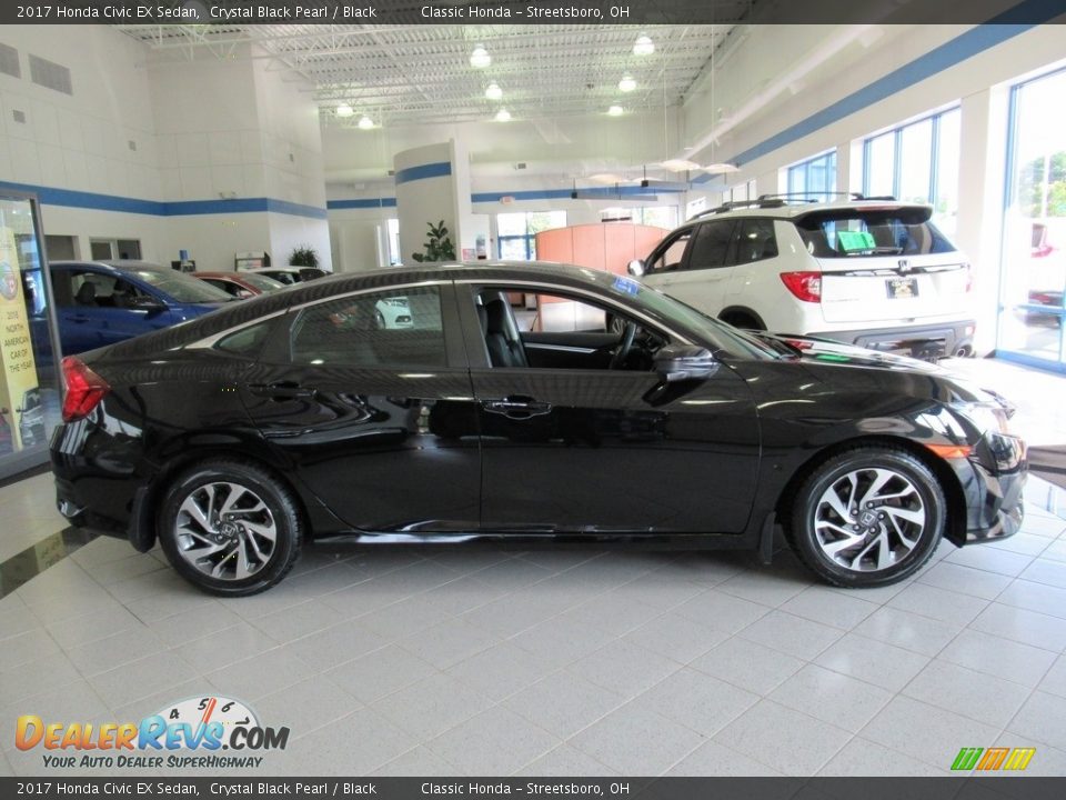 2017 Honda Civic EX Sedan Crystal Black Pearl / Black Photo #4