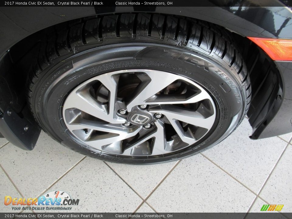 2017 Honda Civic EX Sedan Crystal Black Pearl / Black Photo #5