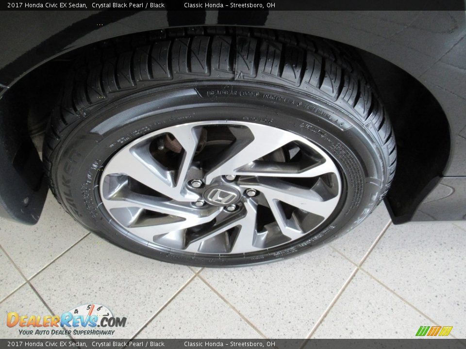 2017 Honda Civic EX Sedan Crystal Black Pearl / Black Photo #6