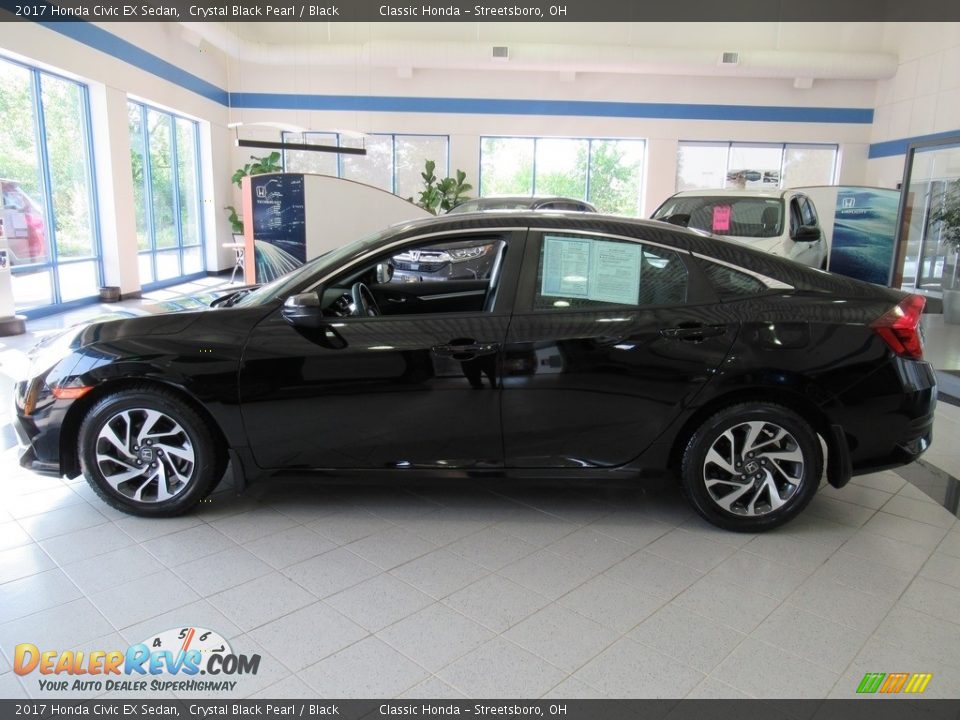 2017 Honda Civic EX Sedan Crystal Black Pearl / Black Photo #10