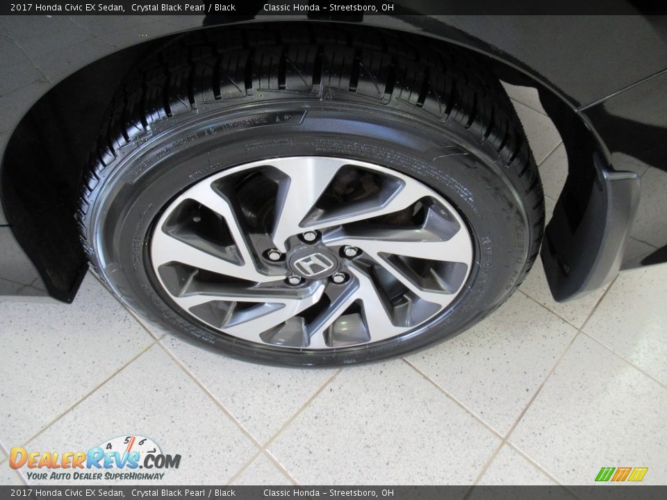 2017 Honda Civic EX Sedan Crystal Black Pearl / Black Photo #11