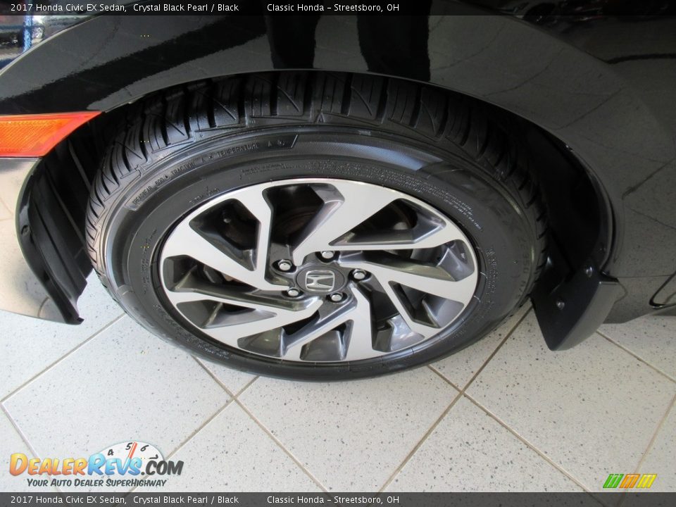 2017 Honda Civic EX Sedan Crystal Black Pearl / Black Photo #12