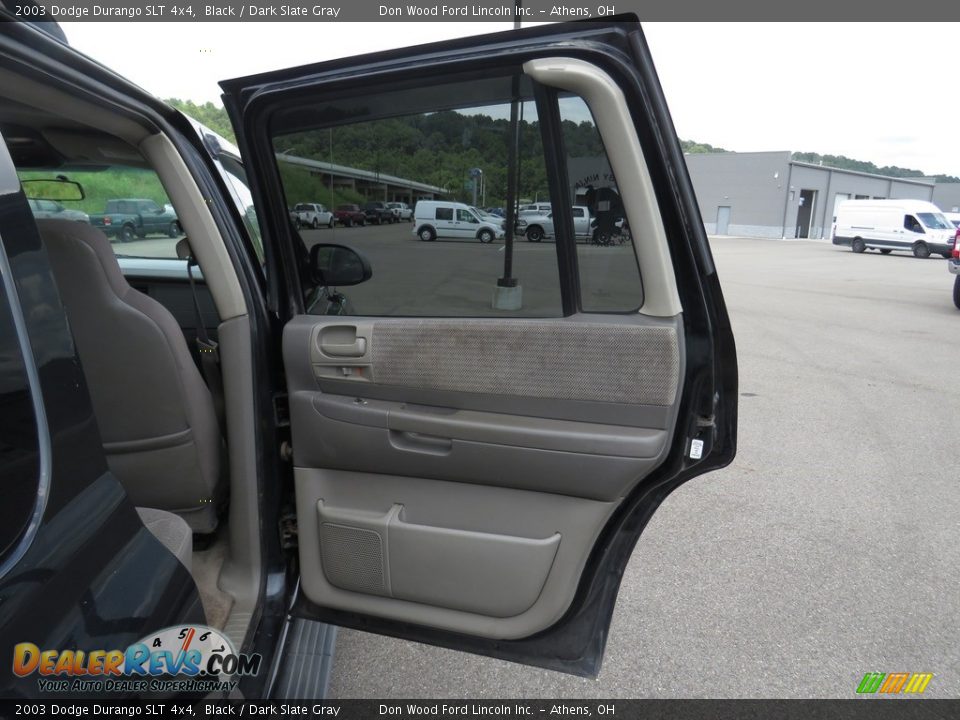 2003 Dodge Durango SLT 4x4 Black / Dark Slate Gray Photo #22