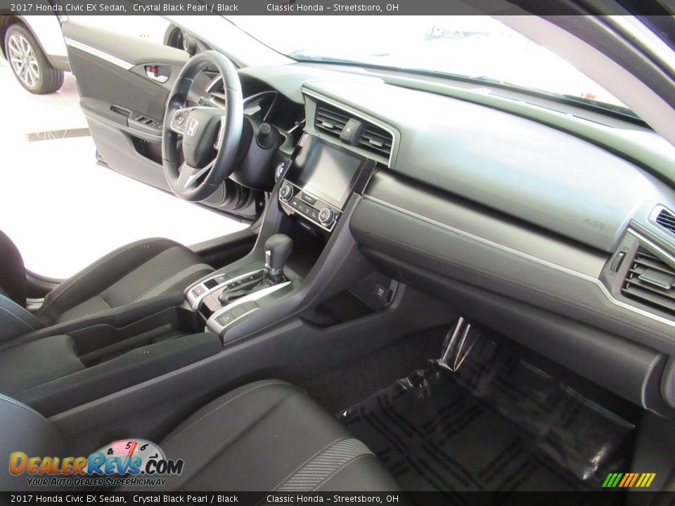 2017 Honda Civic EX Sedan Crystal Black Pearl / Black Photo #15