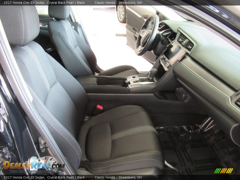2017 Honda Civic EX Sedan Crystal Black Pearl / Black Photo #16