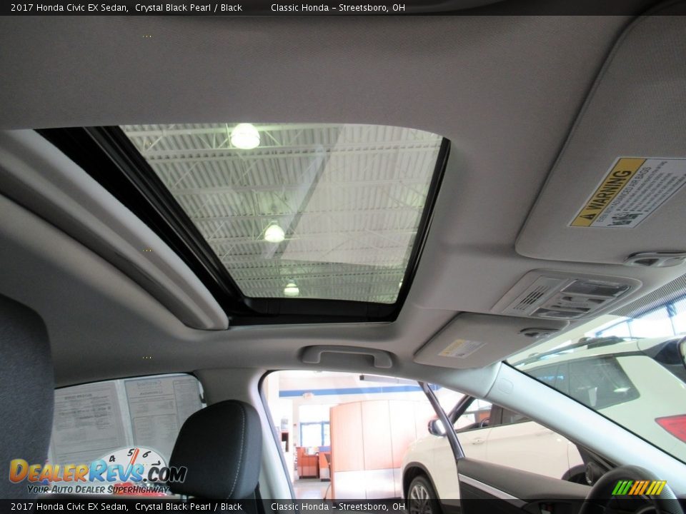 2017 Honda Civic EX Sedan Crystal Black Pearl / Black Photo #17