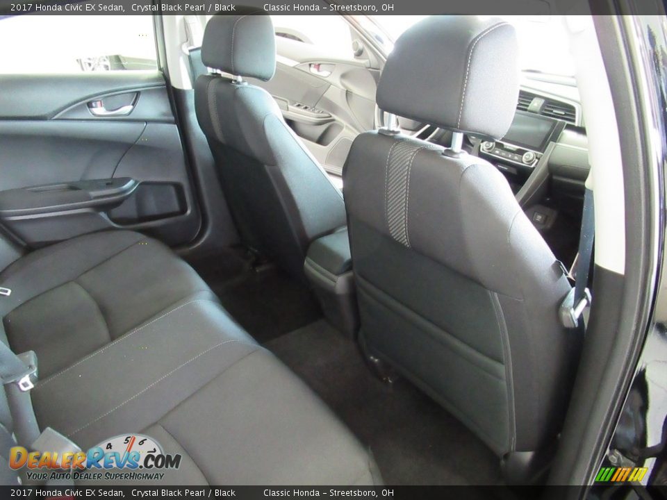 2017 Honda Civic EX Sedan Crystal Black Pearl / Black Photo #19