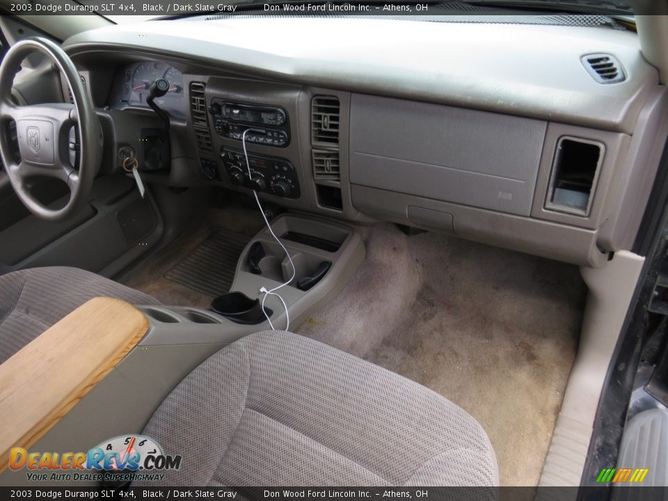 2003 Dodge Durango SLT 4x4 Black / Dark Slate Gray Photo #26