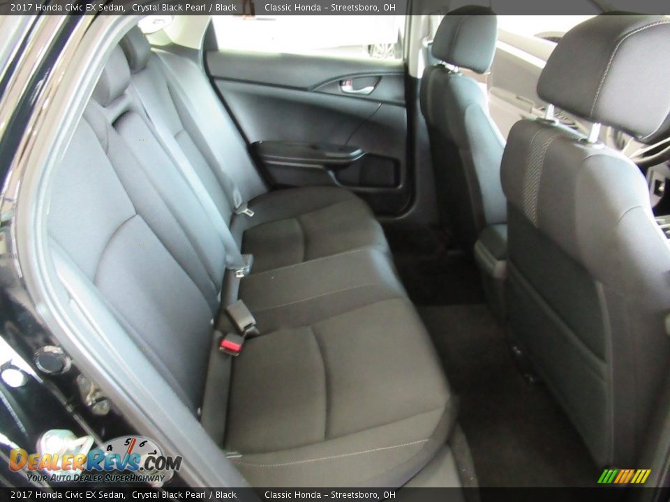 2017 Honda Civic EX Sedan Crystal Black Pearl / Black Photo #20