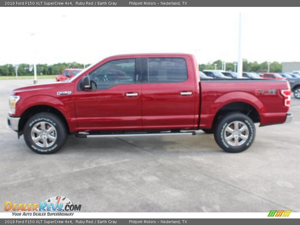 2019 Ford F150 XLT SuperCrew 4x4 Ruby Red / Earth Gray Photo #5